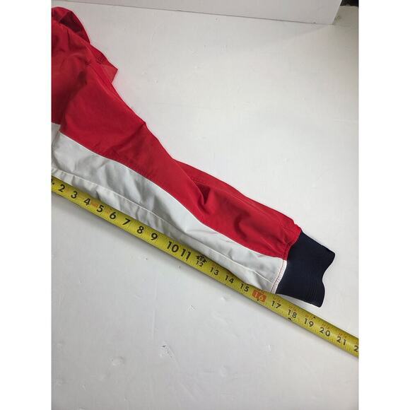 H&M Label Of Graded Goods Men's Red White Blue Windbreaker Hooded Jacket Size XL - Picture 5 of 8
